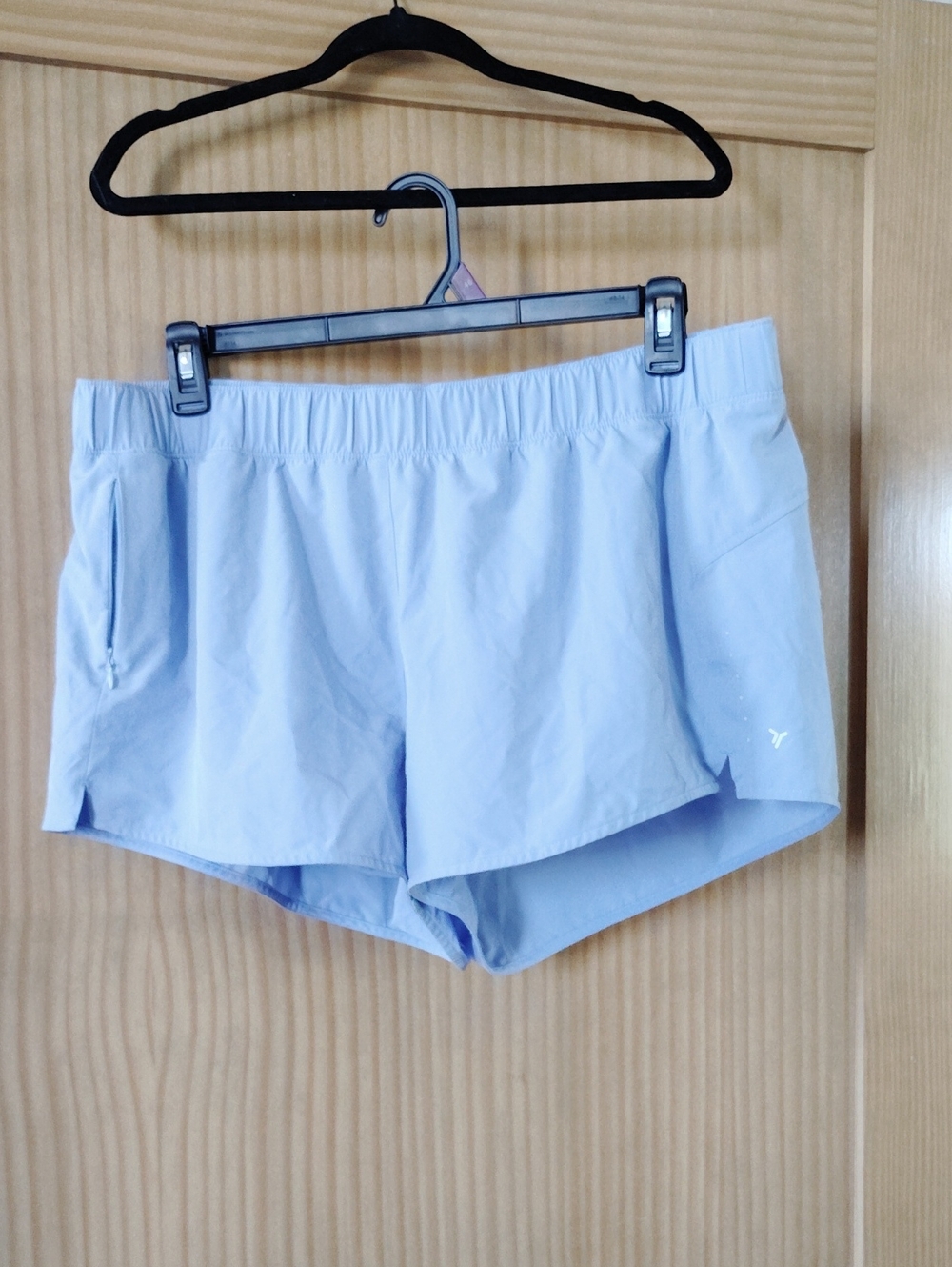 Old Navy XL Light Blue Athletic Shorts with Elastic Waist